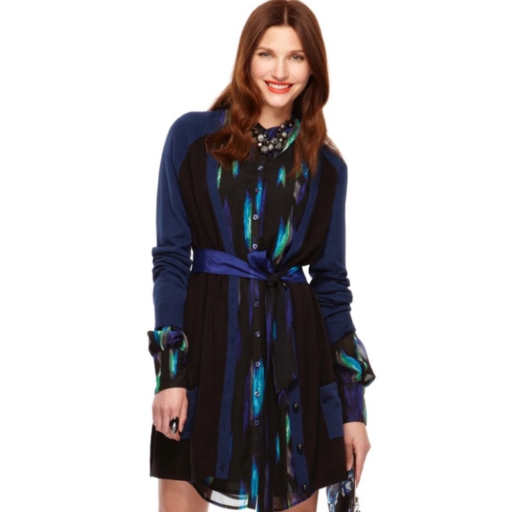 Kirna Zabete at Target Ikat print shirt dress sz S - Picture 12 of 14